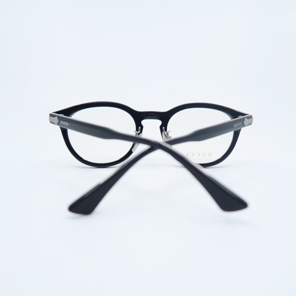 Gucci GG0071O 001 50mm Black Gloss and Titanium New Men's Eyeglasses Frames. - Picture 7 of 8